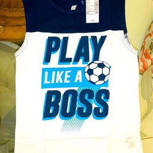 4T Sleeveless Summer Top for Boys Toddlers Clothing Clothes NEW Soccer